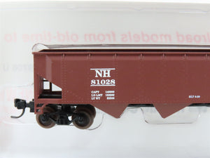 N Scale Roundhouse 86209 NH New Haven 40' 3-Bay Offset Open Hopper #81028