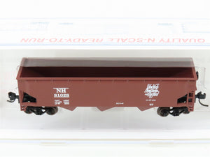 N Scale Roundhouse 86209 NH New Haven 40' 3-Bay Offset Open Hopper #81028