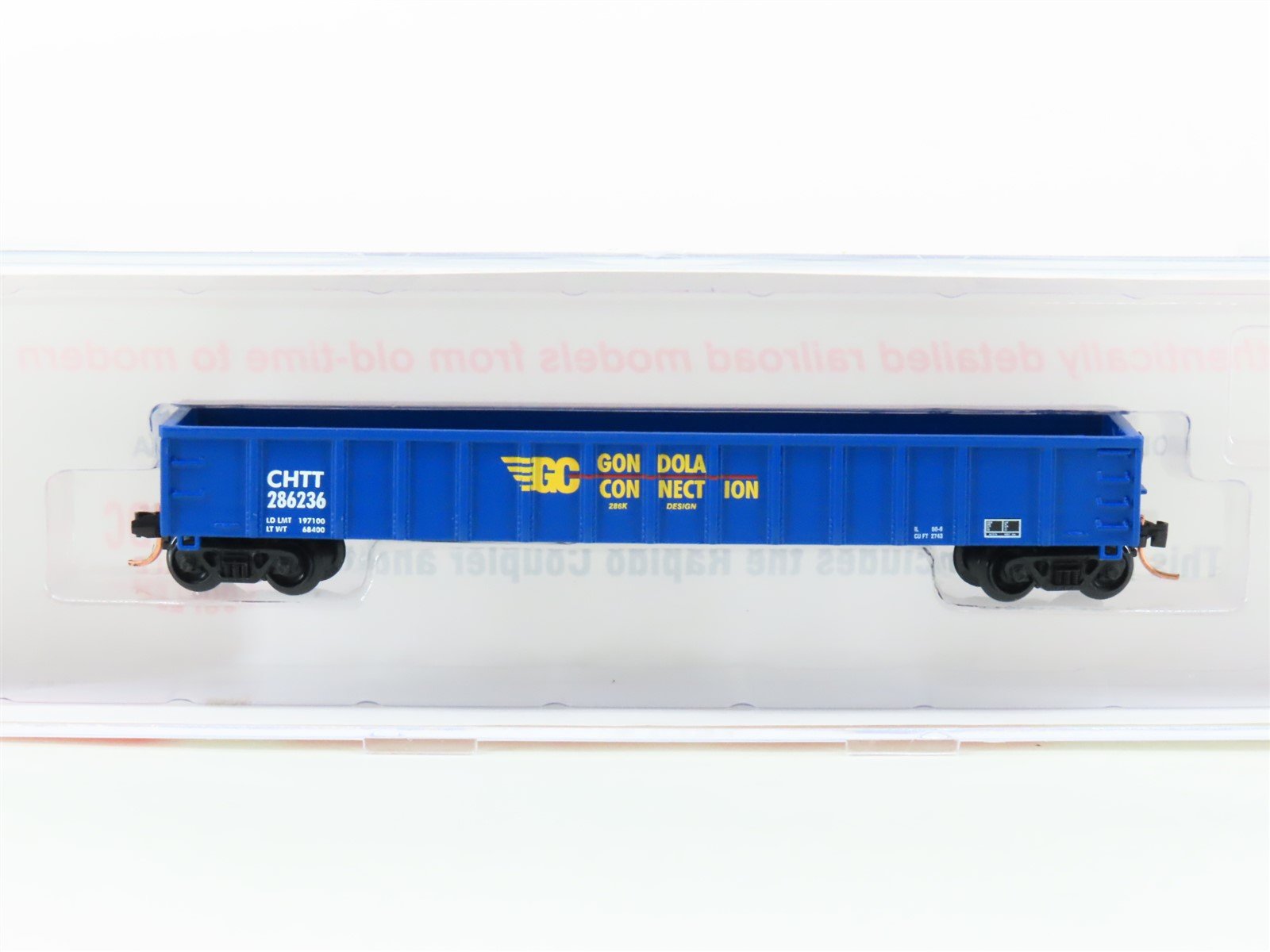 N Roundhouse 84005 CHTT Gondola Connection 50' Thrall Gondola #286236 UPGRADED