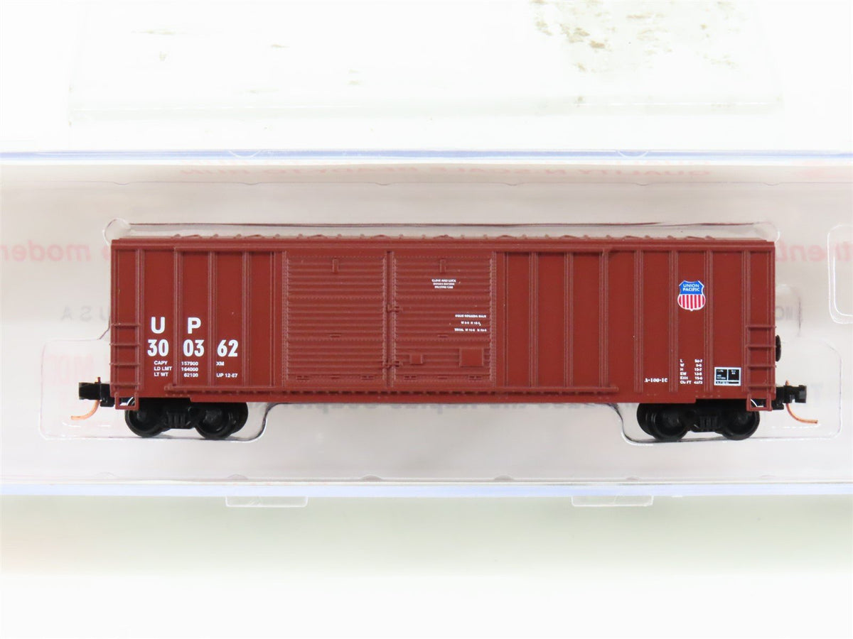 N Scale Roundhouse 83402 UP Union Pacific 50&#39; FMC Boxcar #300362 UPGRADED