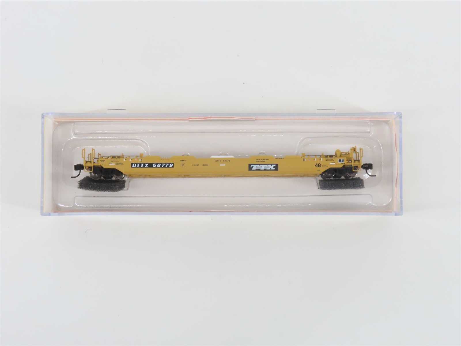 N Scale Athearn 17209 DTTX / TTX Gunderson 48' Husky Stack Well Car #56779