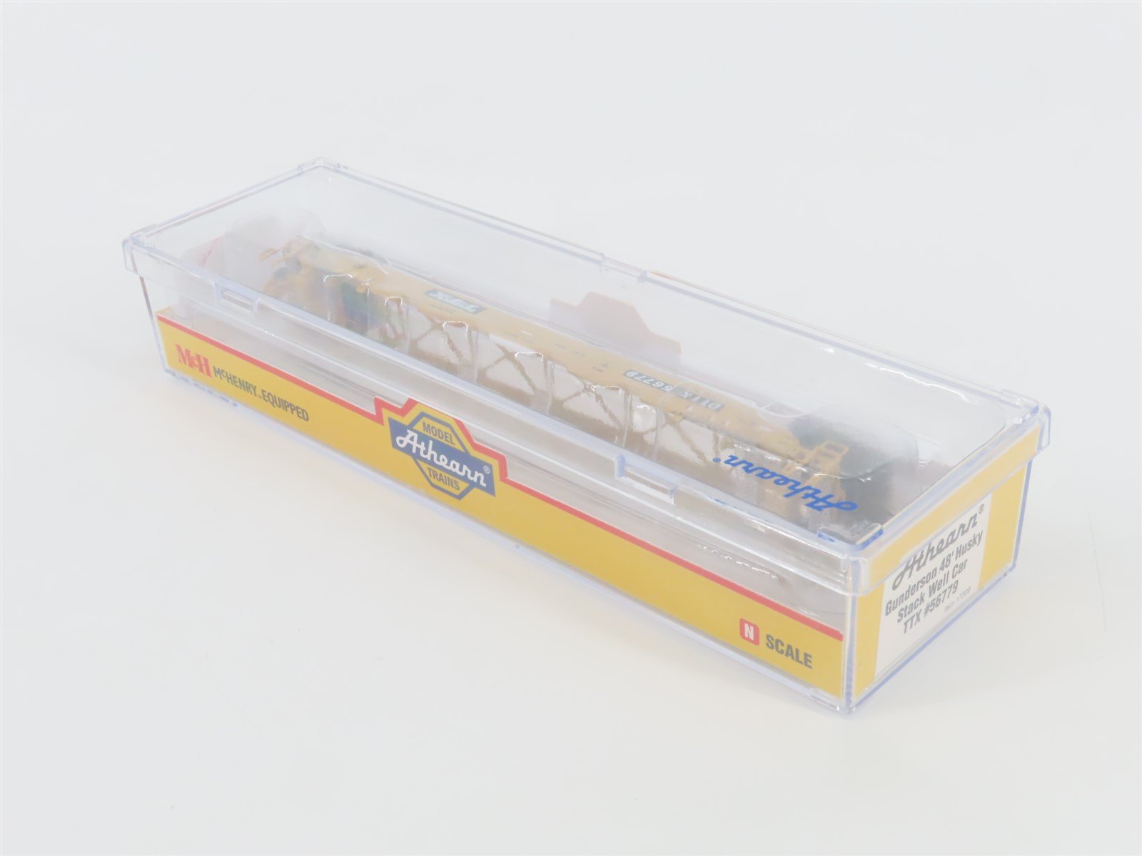 N Scale Athearn 17209 DTTX / TTX Gunderson 48' Husky Stack Well Car #56779