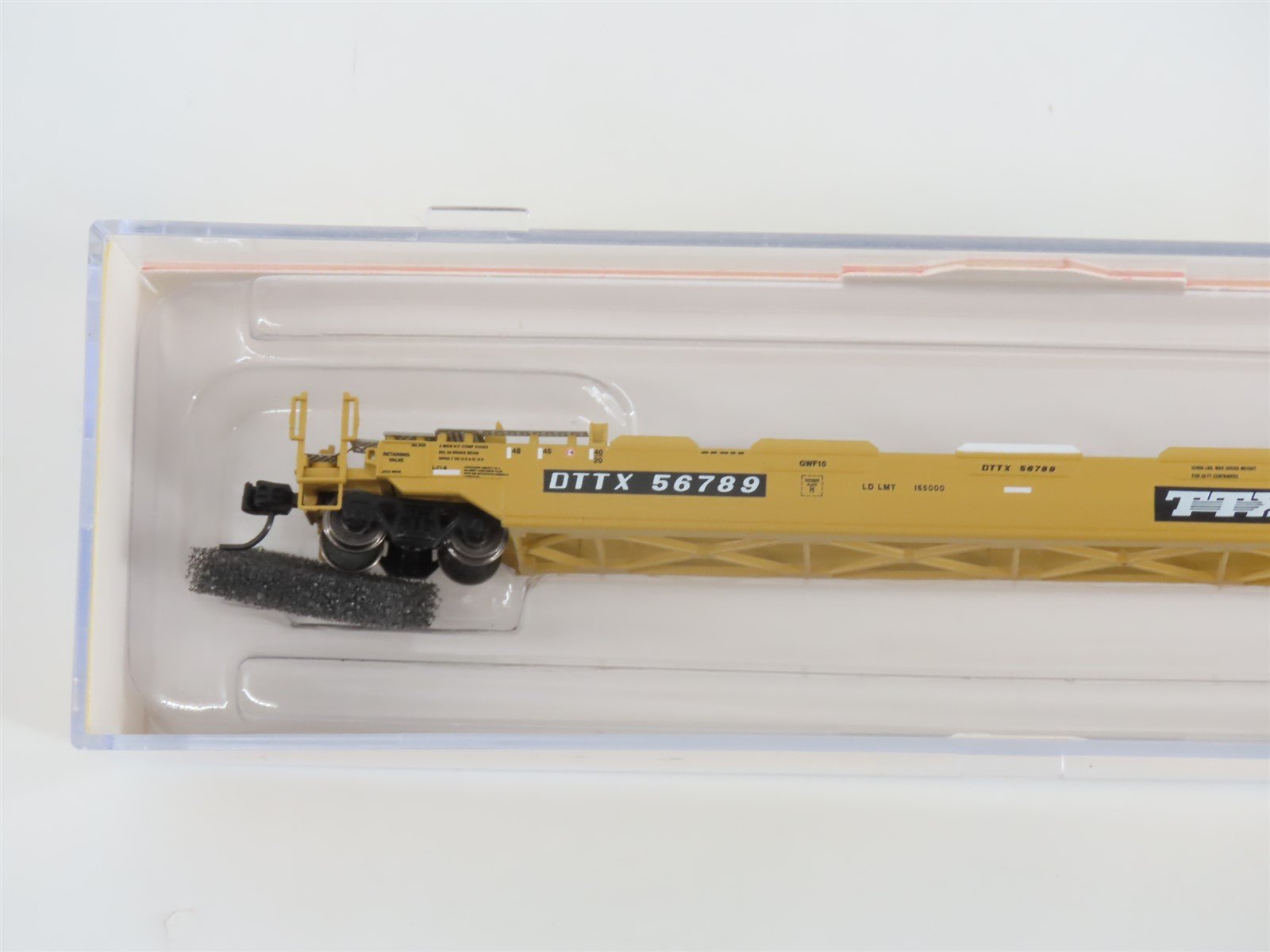 N Scale Athearn 17210 DTTX / TTX Gunderson 48' Husky Stack Well Car #56789