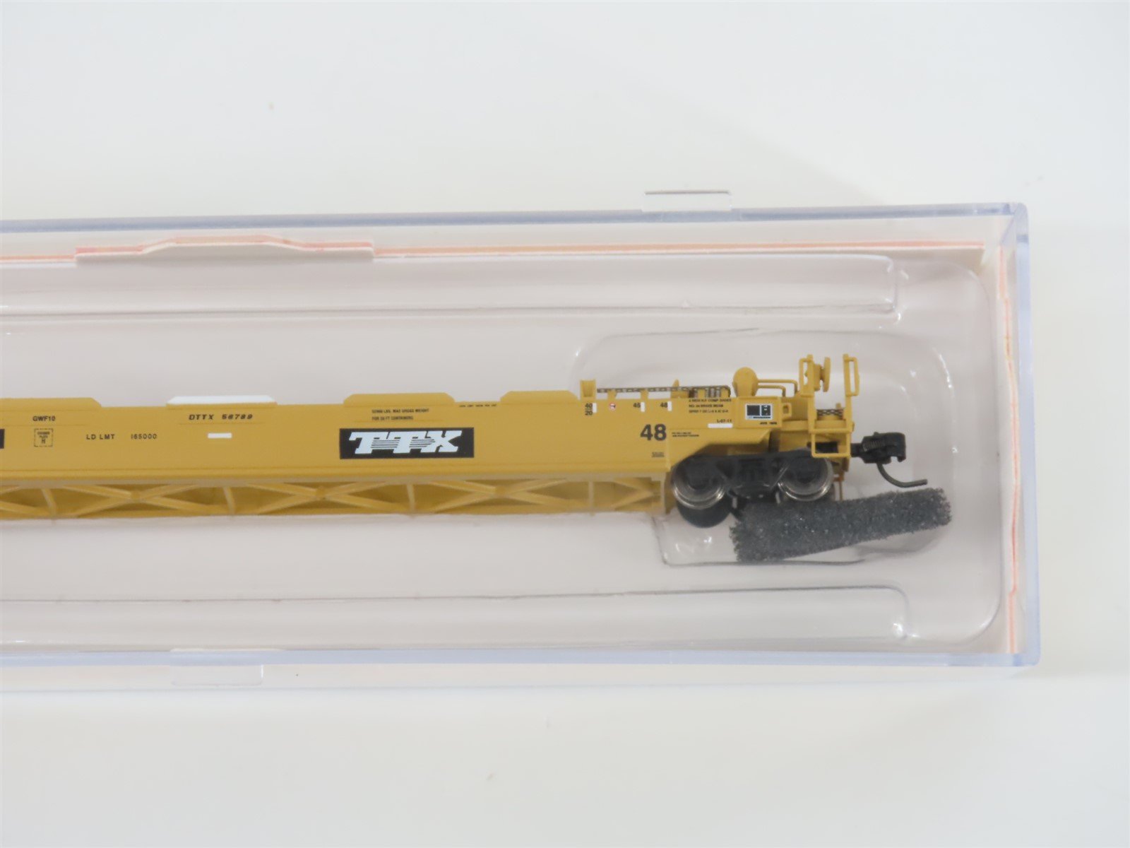 N Scale Athearn 17210 DTTX / TTX Gunderson 48' Husky Stack Well Car #56789
