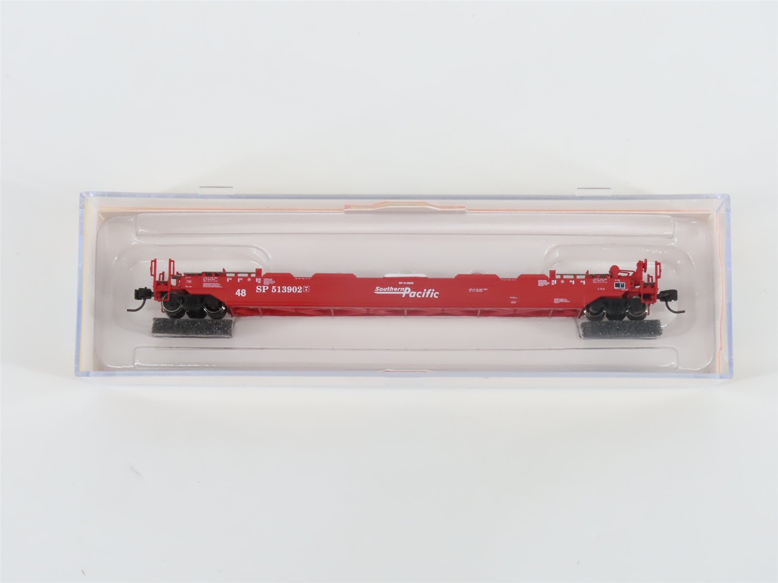 N Scale Athearn 17211 SP Southern Pacific 48' Husky Stack Well Car #513902