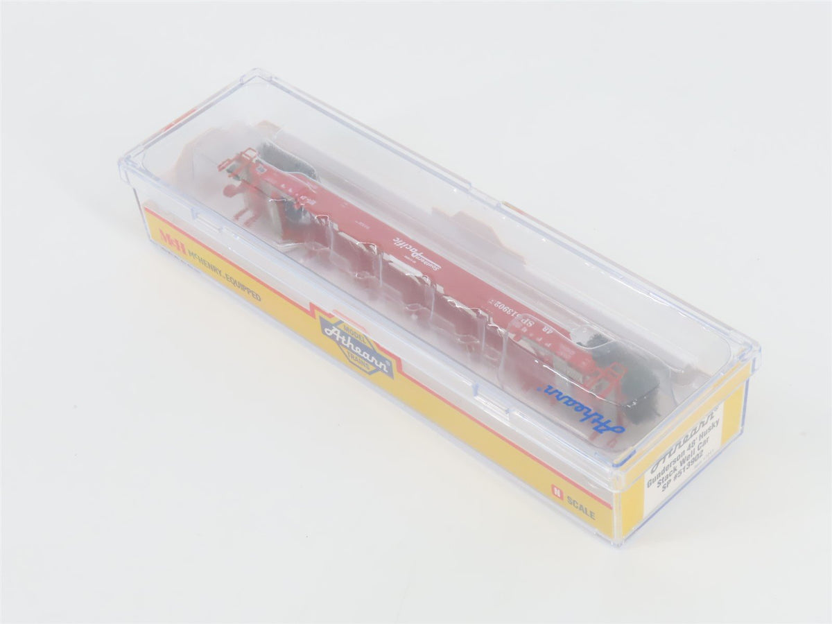N Scale Athearn 17211 SP Southern Pacific 48&#39; Husky Stack Well Car #513902