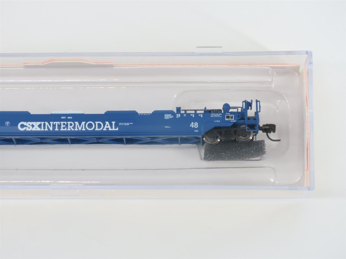 N Scale Athearn 17205 CSX Gunderson 48&#39; Husky Stack Well Car #61511