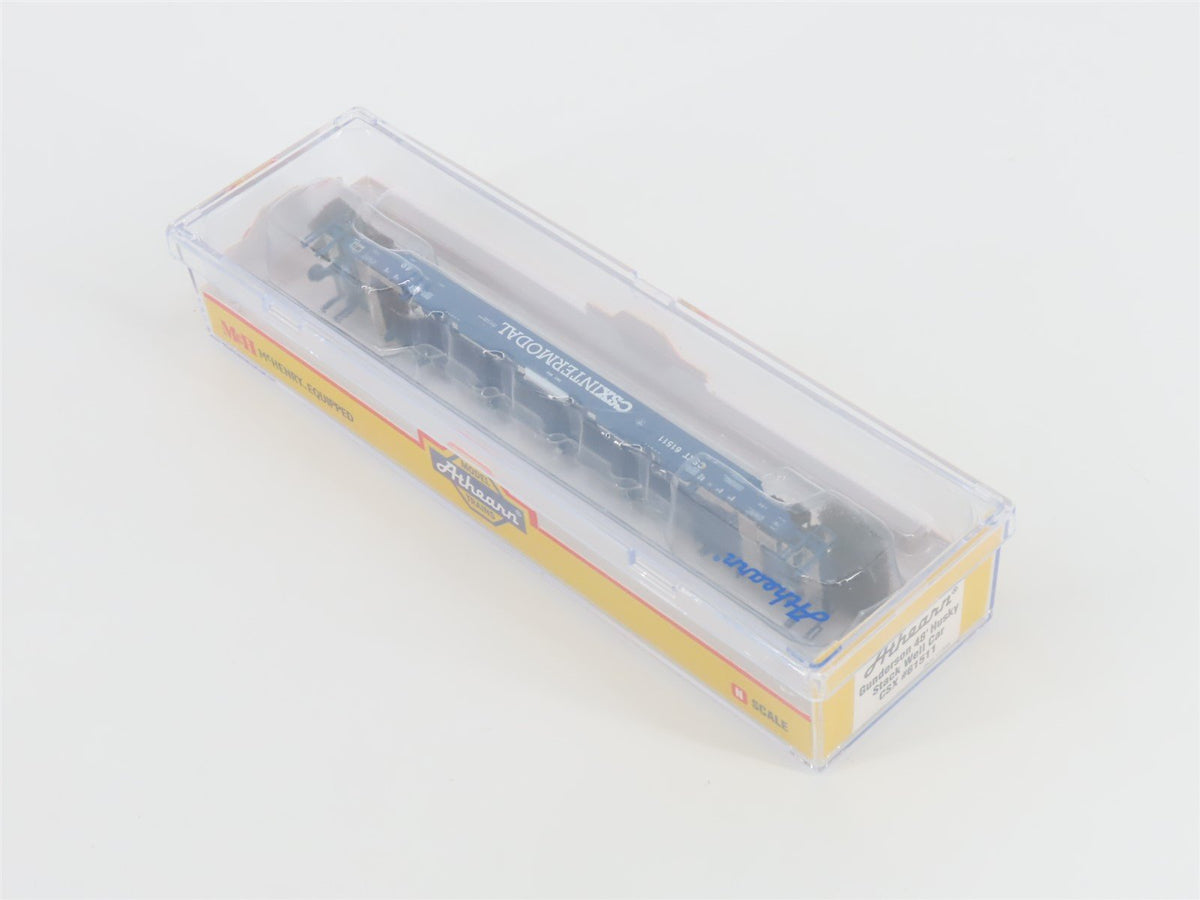 N Scale Athearn 17205 CSX Gunderson 48&#39; Husky Stack Well Car #61511