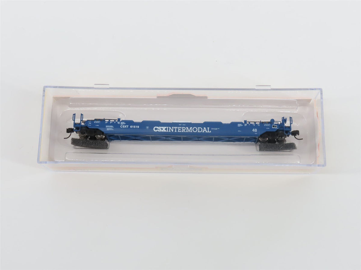 N Scale Athearn 17206 CSX Gunderson 48&#39; Husky Stack Well Car #61519