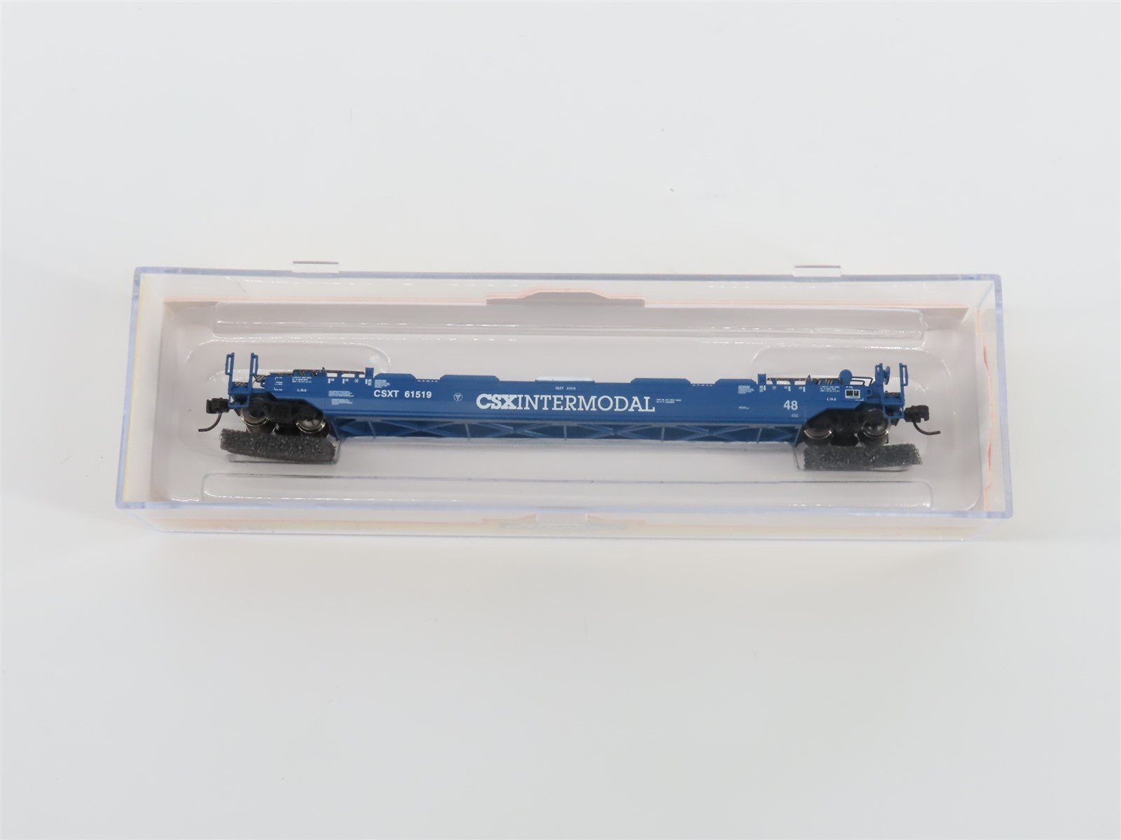 N Scale Athearn 17206 CSX Gunderson 48' Husky Stack Well Car #61519