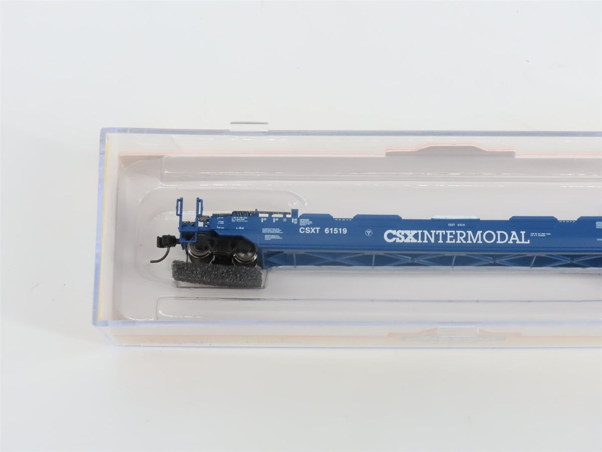 N Scale Athearn 17206 CSX Gunderson 48&#39; Husky Stack Well Car #61519