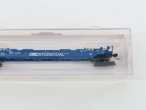 N Scale Athearn 17206 CSX Gunderson 48' Husky Stack Well Car #61519