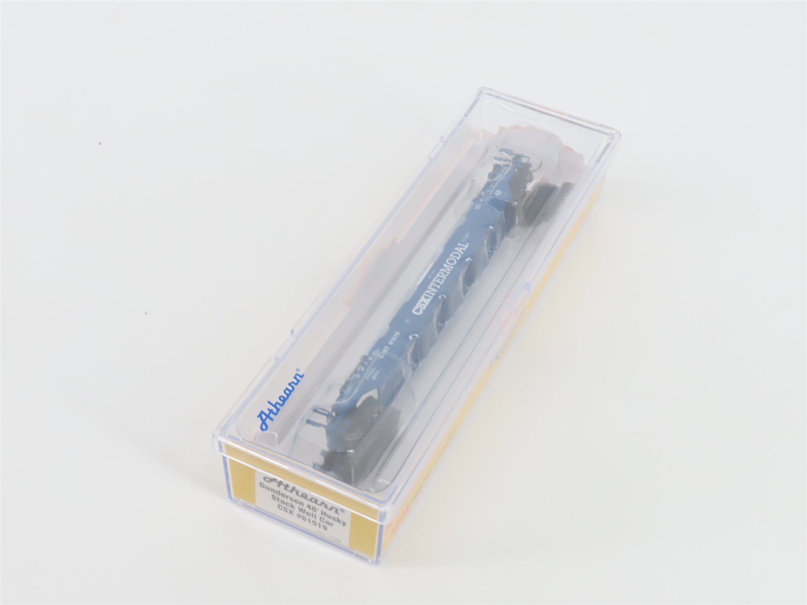 N Scale Athearn 17206 CSX Gunderson 48' Husky Stack Well Car #61519