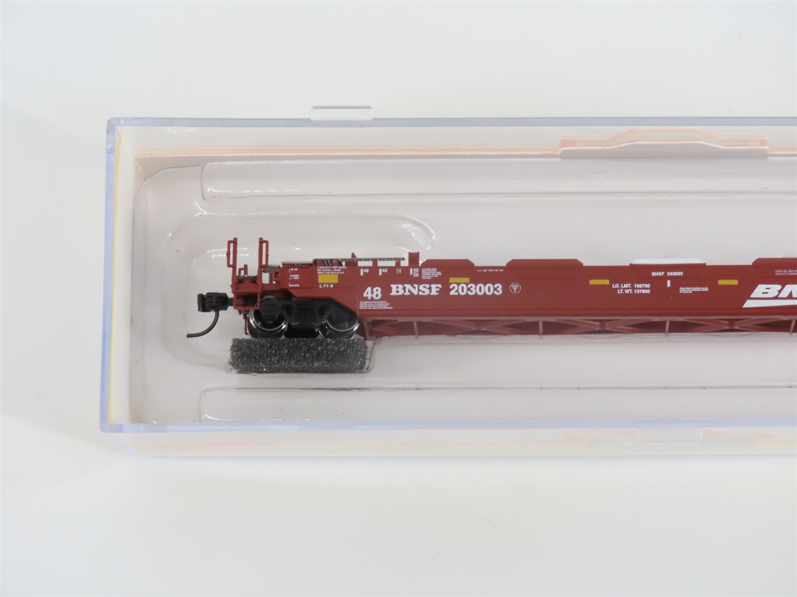 N Scale Athearn 17203 BNSF Gunderson 48' Husky Stack Well Car #20303