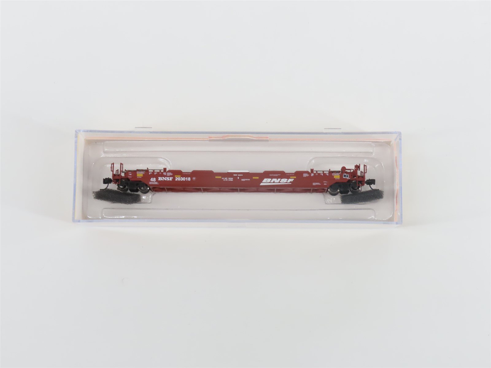 N Scale Athearn 17204 BNSF Gunderson 48' Husky Stack Well Car #203018