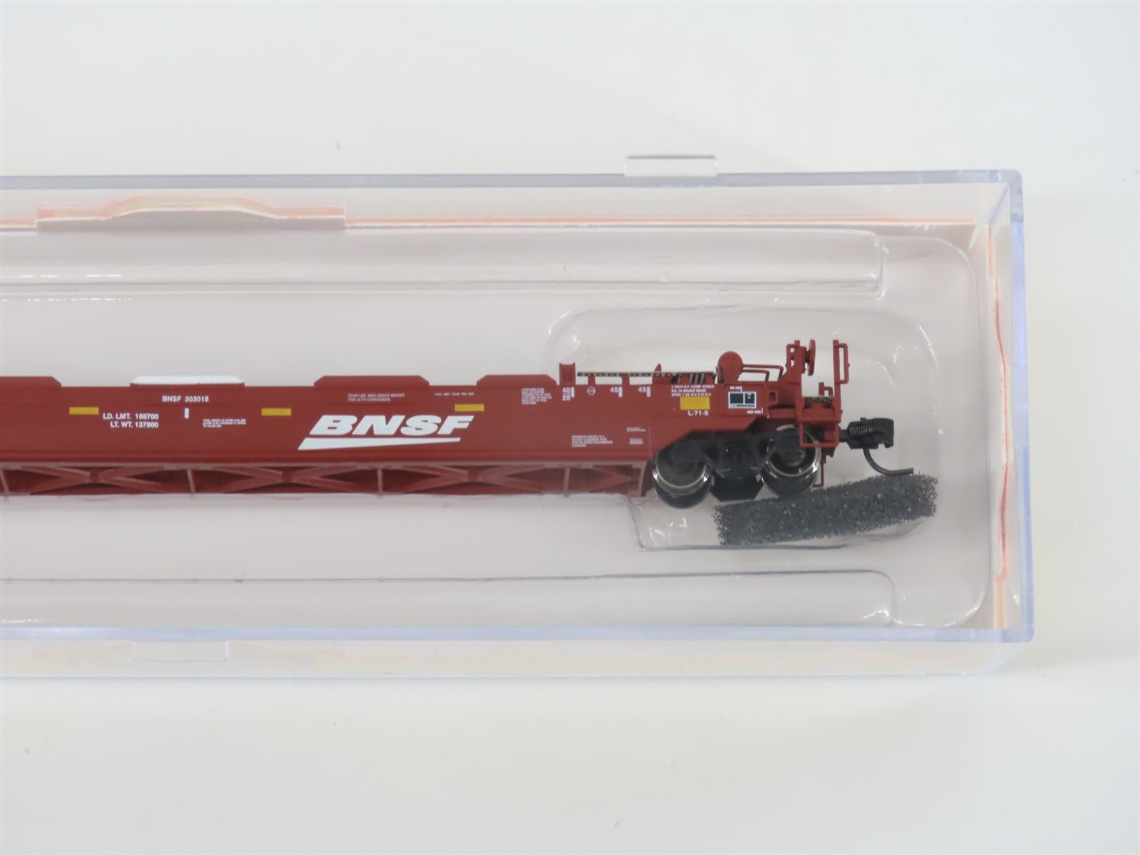 N Scale Athearn 17204 BNSF Gunderson 48' Husky Stack Well Car #203018