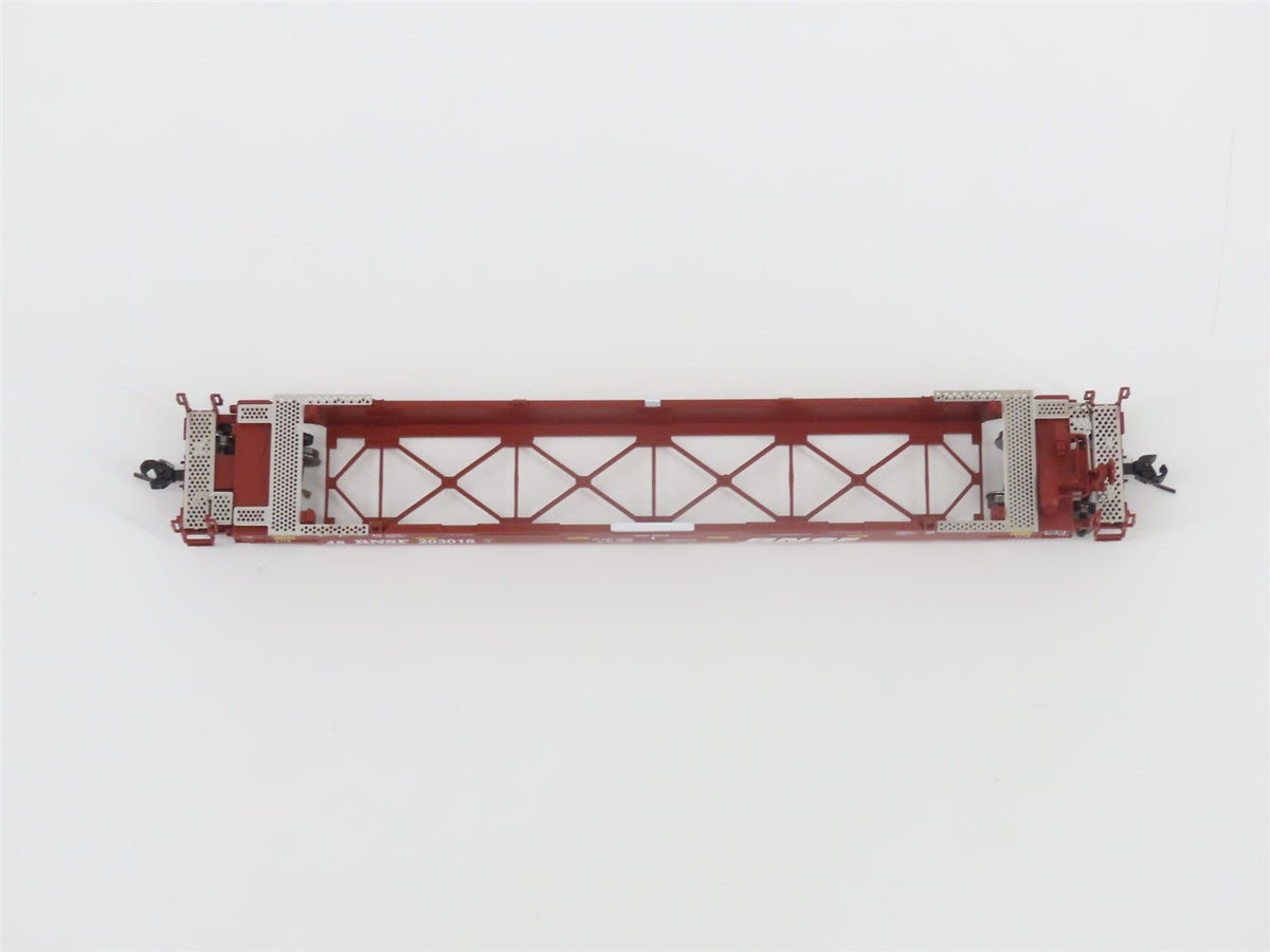 N Scale Athearn 17204 BNSF Gunderson 48&#39; Husky Stack Well Car #203018