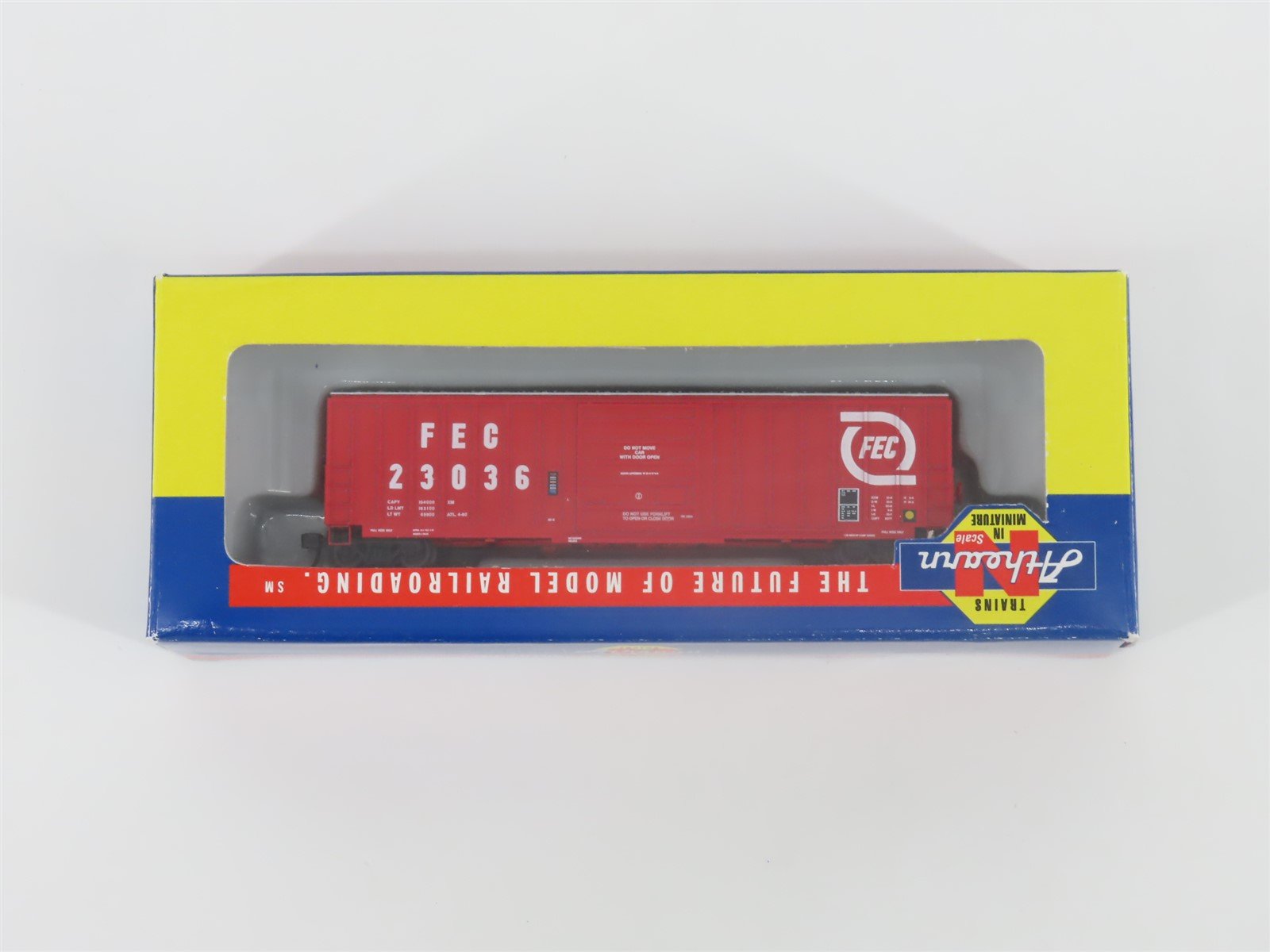 N Scale Athearn 10558 FEC Florida East Coast SIECO 50' Box Car #23036