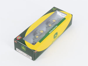 N Scale Athearn 10448 P&LE 53' Flat Car #665 w/ John Deere Tractors Load