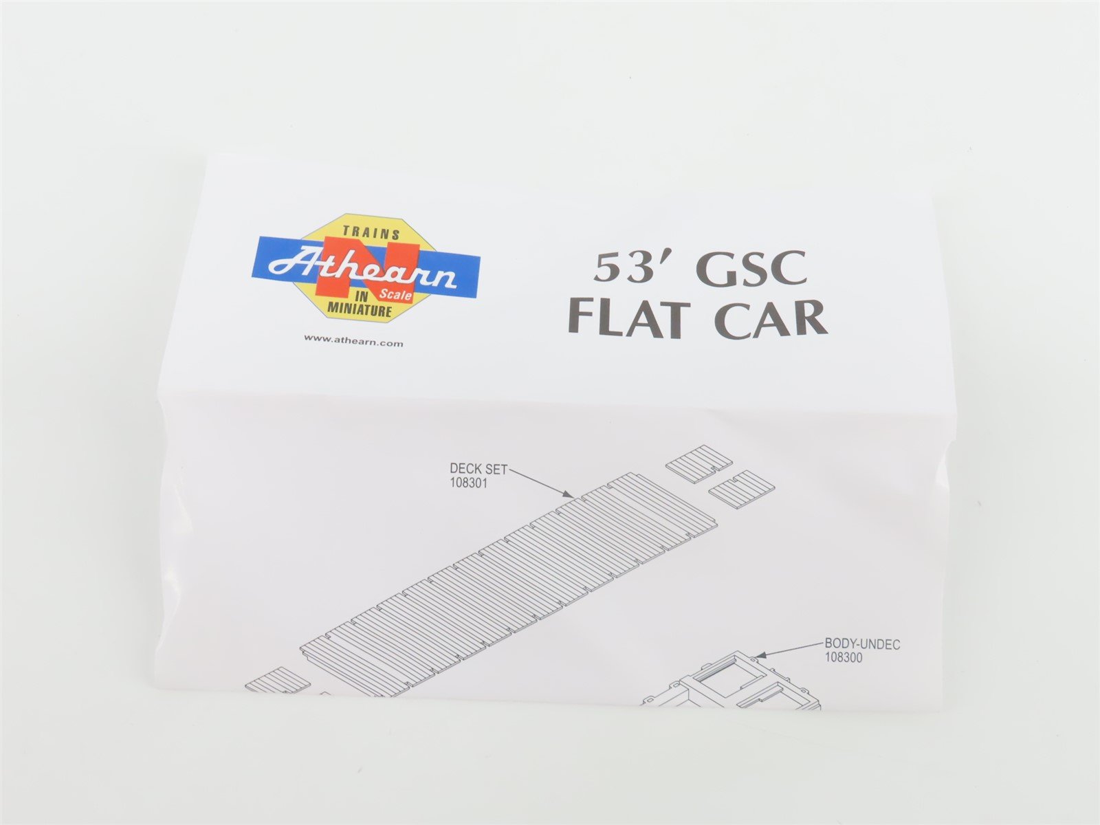 N Scale Athearn 10445 LTTX / TTX 53' Flat Car #90587 w/ John Deere Tractors Load