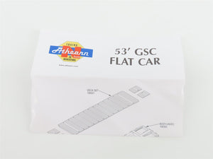 N Scale Athearn 10445 LTTX / TTX 53' Flat Car #90587 w/ John Deere Tractors Load