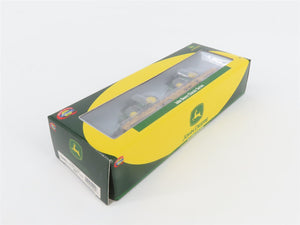 N Scale Athearn 10445 LTTX / TTX 53' Flat Car #90587 w/ John Deere Tractors Load