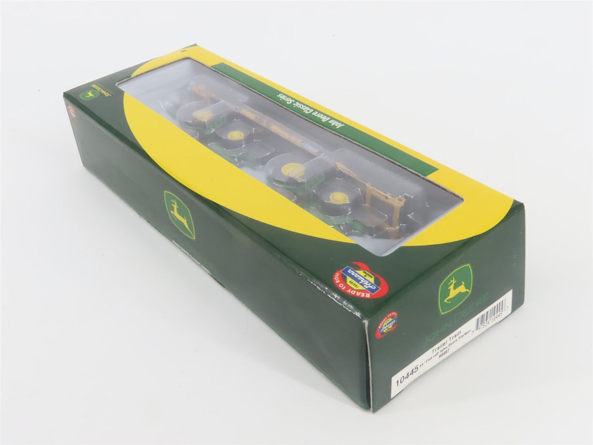 N Scale Athearn 10445 LTTX / TTX 53&#39; Flat Car #90587 w/ John Deere Tractors Load