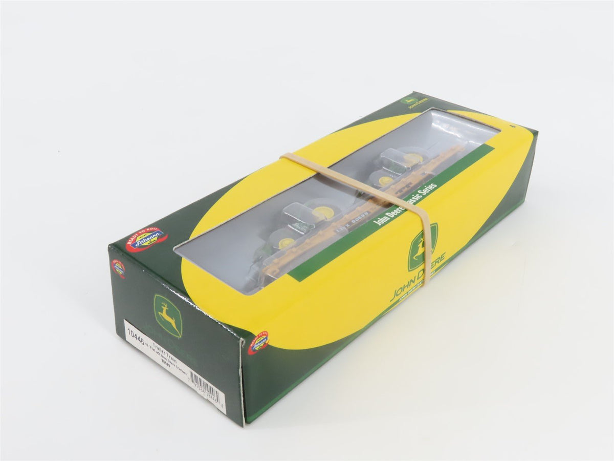 N Scale Athearn 10446 LTTX / TTX 53&#39; Flat Car #90599 w/ John Deere Tractors Load