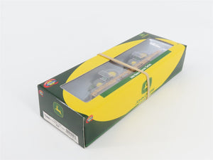 N Scale Athearn 10446 LTTX / TTX 53' Flat Car #90599 w/ John Deere Tractors Load