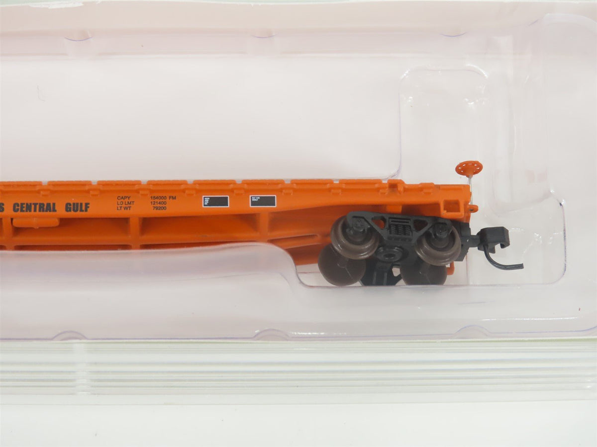 N Scale Walthers 932-8221 ICG Illinois Central Gulf GSC 53&#39; Flat Car #906024