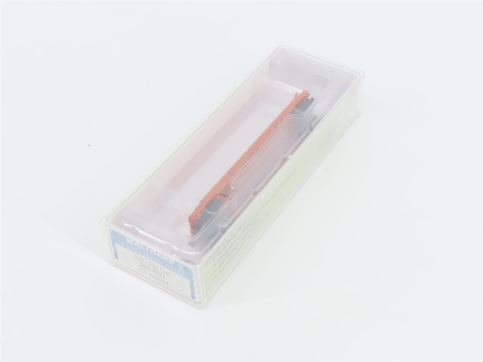 N Scale Walthers 932-8221 ICG Illinois Central Gulf GSC 53' Flat Car #906024