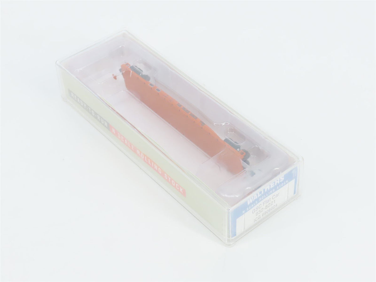 N Scale Walthers 932-8221 ICG Illinois Central Gulf GSC 53&#39; Flat Car #906024