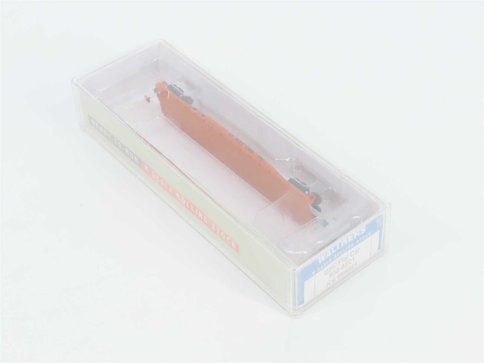 N Scale Walthers 932-8221 ICG Illinois Central Gulf GSC 53' Flat Car #906024