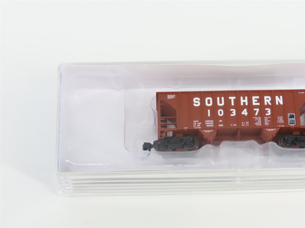 N Scale Walthers 932-50113 SOU Southern 100-Ton Greenville 2-Bay Hopper #103473