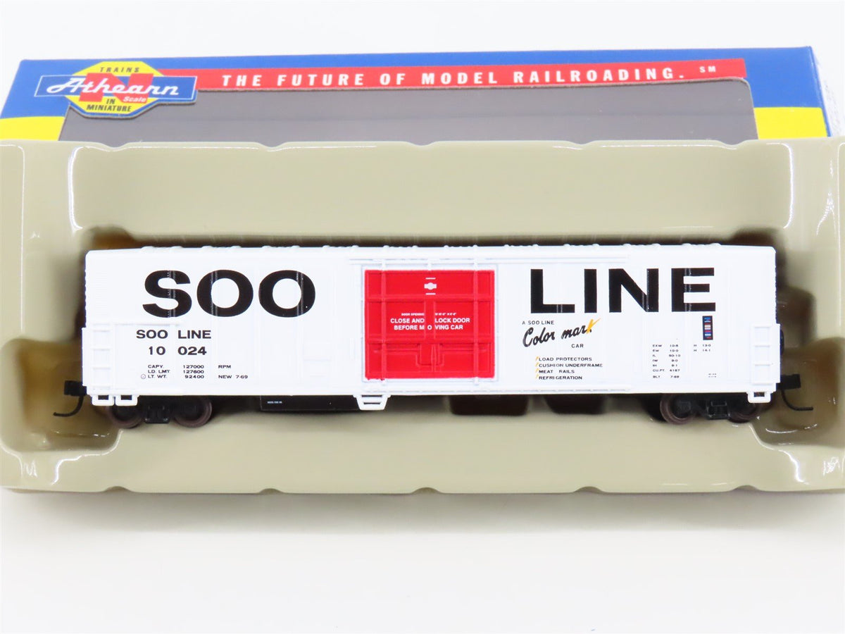 N Scale Athearn 11109 SOO Line Colormark 57&#39; Mechanical Reefer #10024