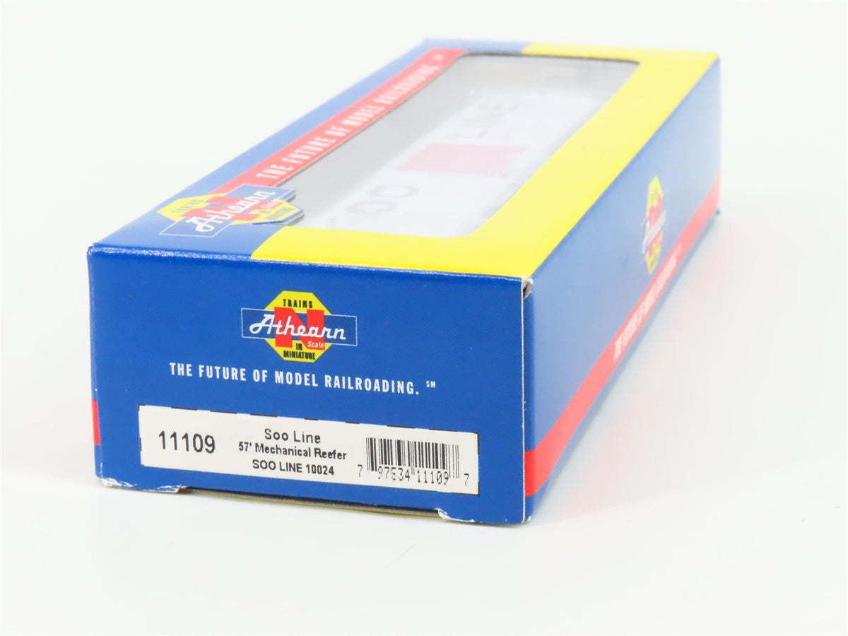 N Scale Athearn 11109 SOO Line Colormark 57&#39; Mechanical Reefer #10024