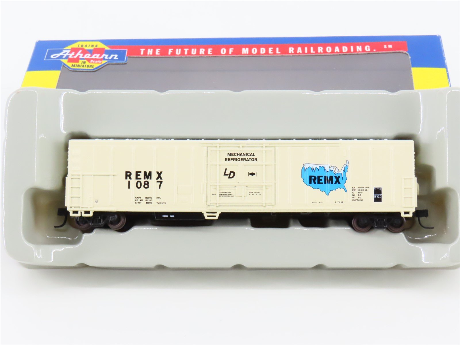N Scale Athearn 11108 REMX 57' Mechanical Reefer #1087