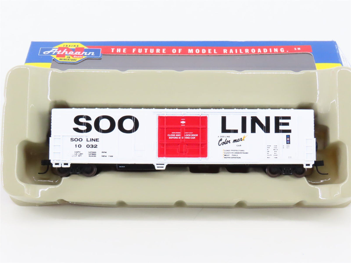 N Scale Athearn 11110 SOO Line Colormark 57&#39; Mechanical Reefer #10032