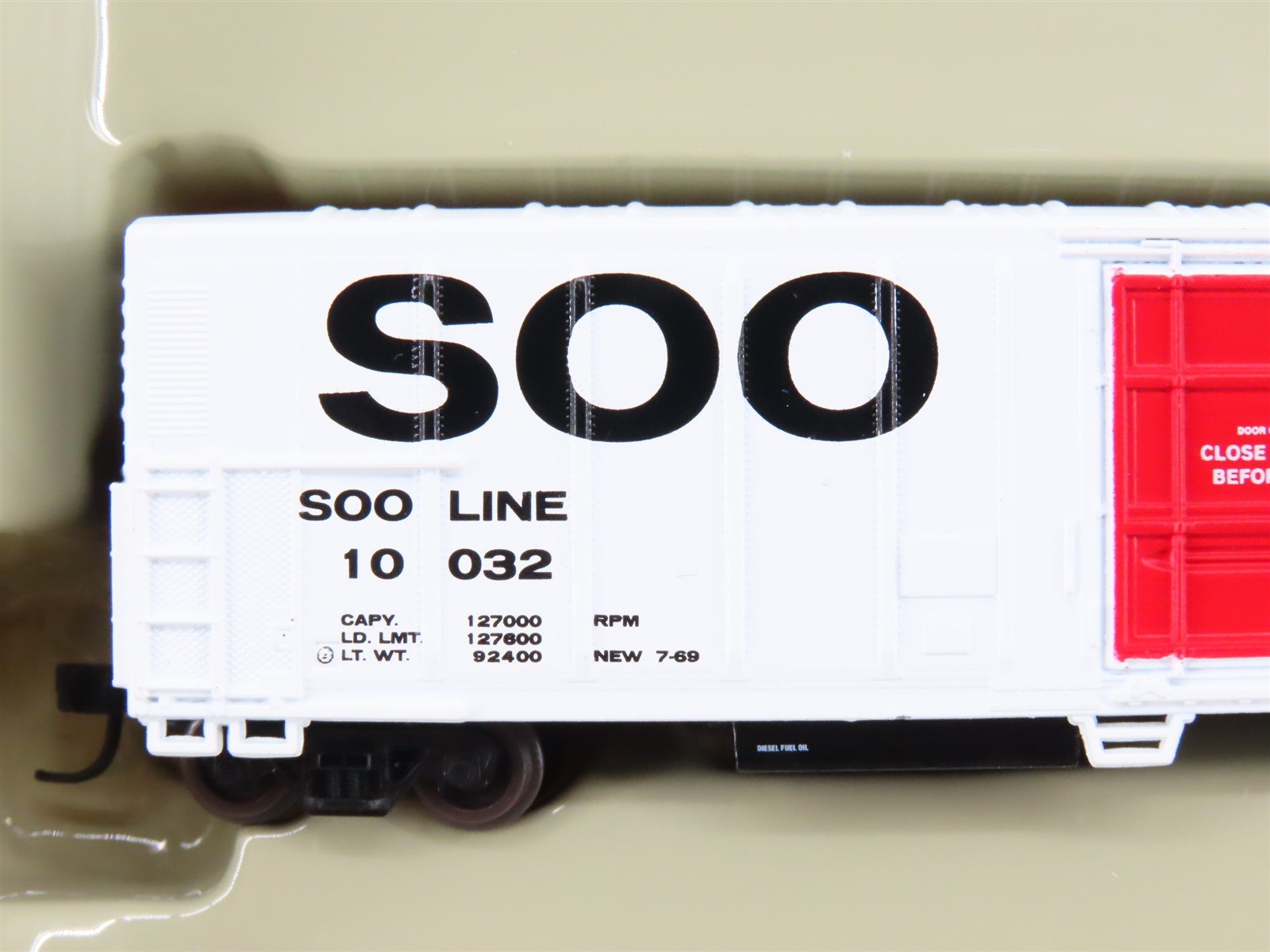N Scale Athearn 11110 SOO Line Colormark 57' Mechanical Reefer #10032