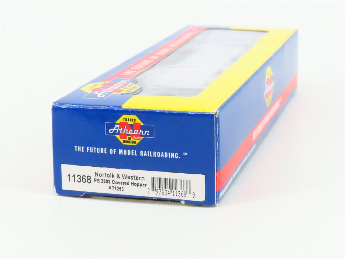 N Scale Athearn 11368 N&amp;W Norfolk &amp; Western 3-Bay Covered Hopper #71253