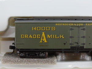 N Scale Athearn 11607 HPHX Hood's Dairy 40' Wood Milk Car #201