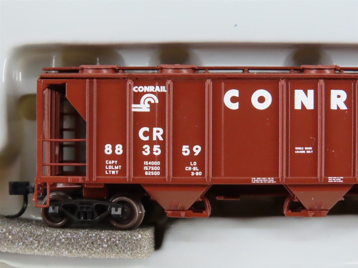 N Scale Athearn 11365 CR Conrail 3-Bay Covered Hopper #883559
