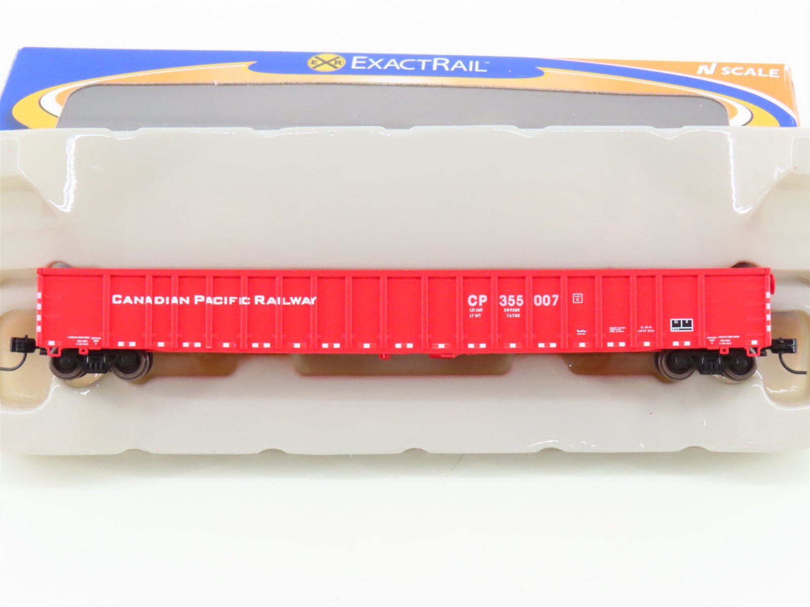 N Scale ExactRail EN-51103-1 CP Canadian Pacific Thrall Gondola #355007