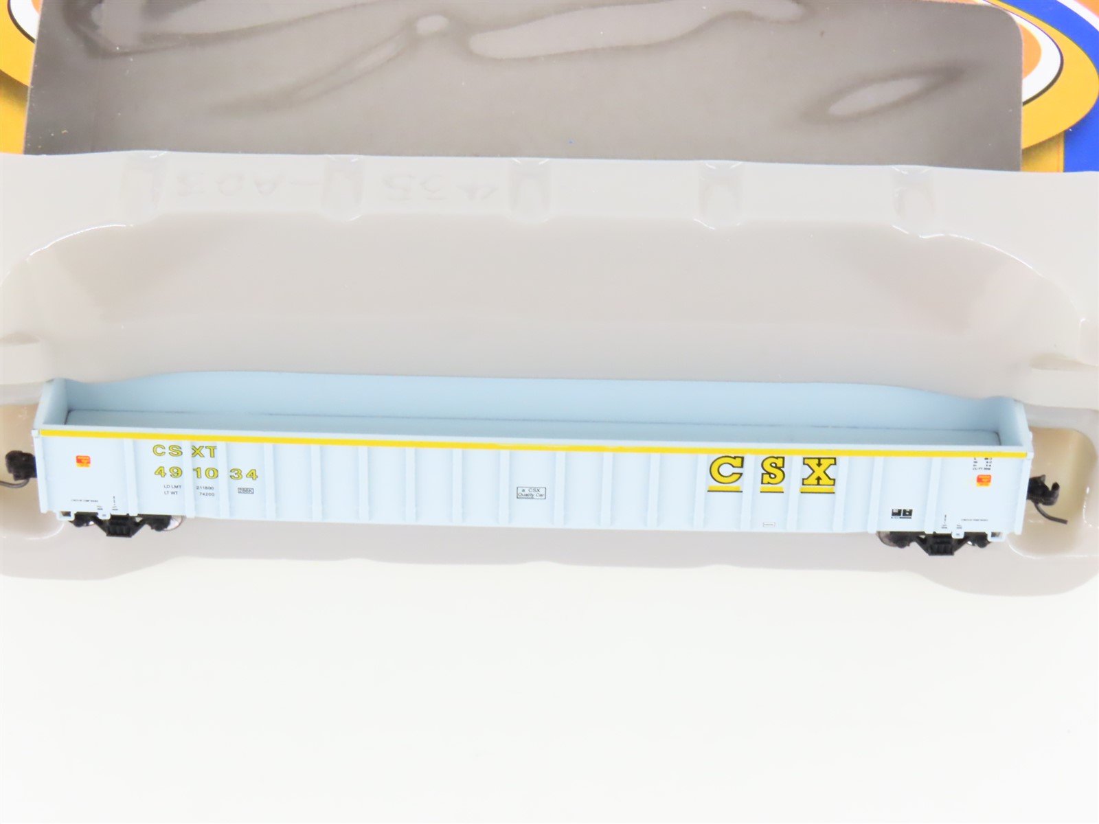 N Scale ExactRail EN-51102-3 CSXT CSX Thrall 3267 Cu. Ft. Gondola #491034