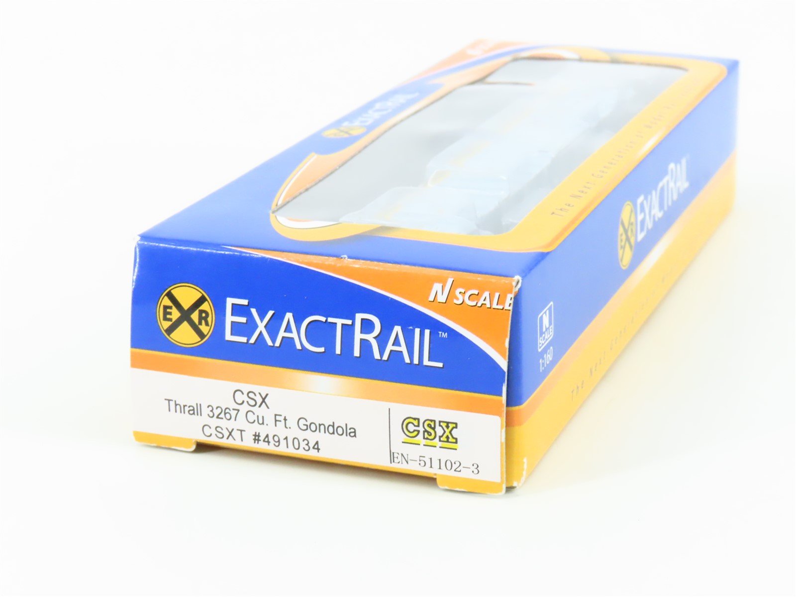 N Scale ExactRail EN-51102-3 CSXT CSX Thrall 3267 Cu. Ft. Gondola #491034