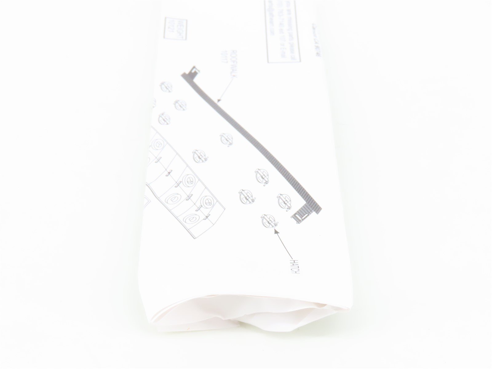 N Scale Athearn 11353 ATSF Santa Fe 3-Bay Covered Hopper #300427