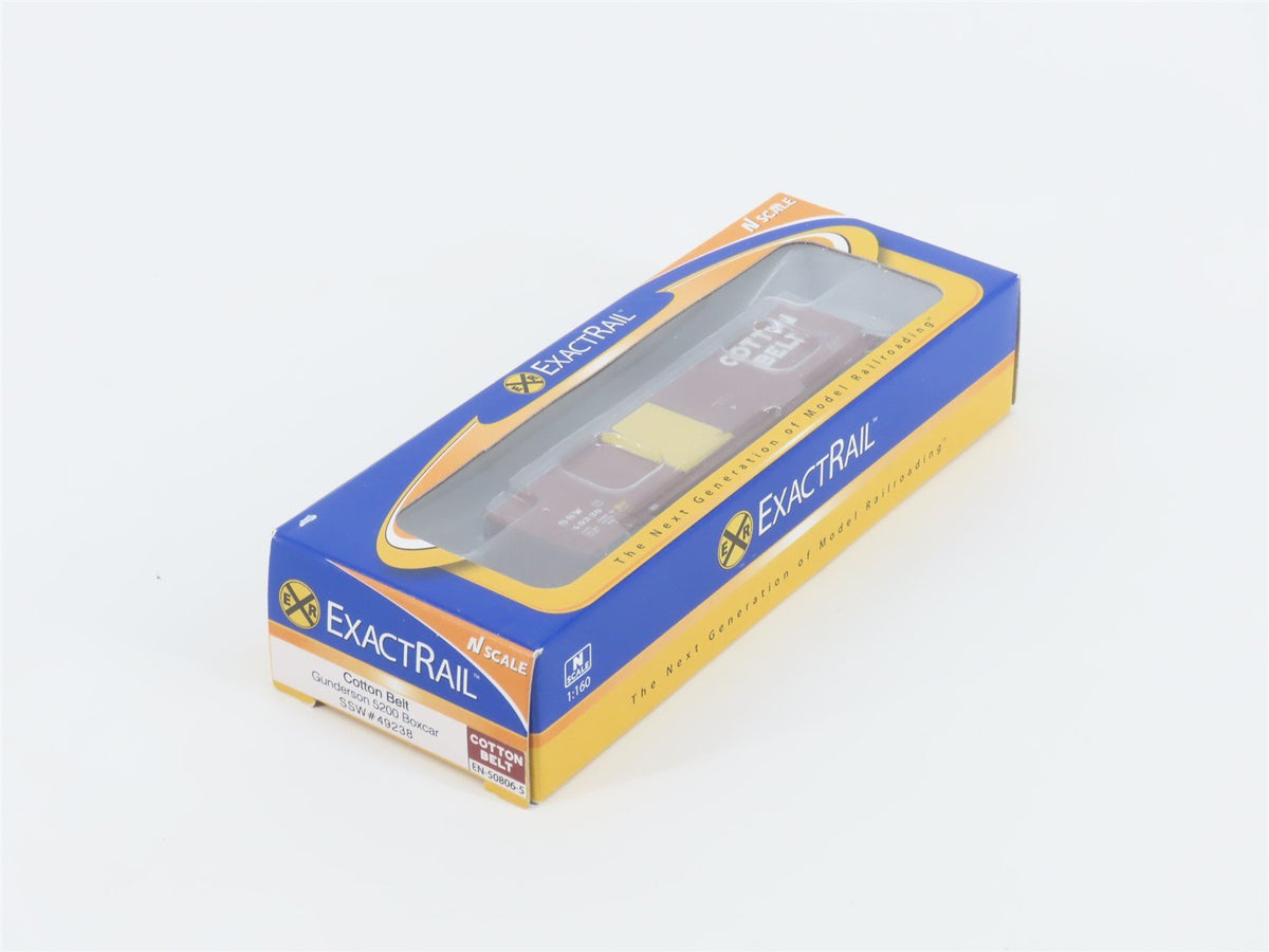 N Scale ExactRail EN-50806-5 SSW Cotton Belt Double Door Box Car #49238