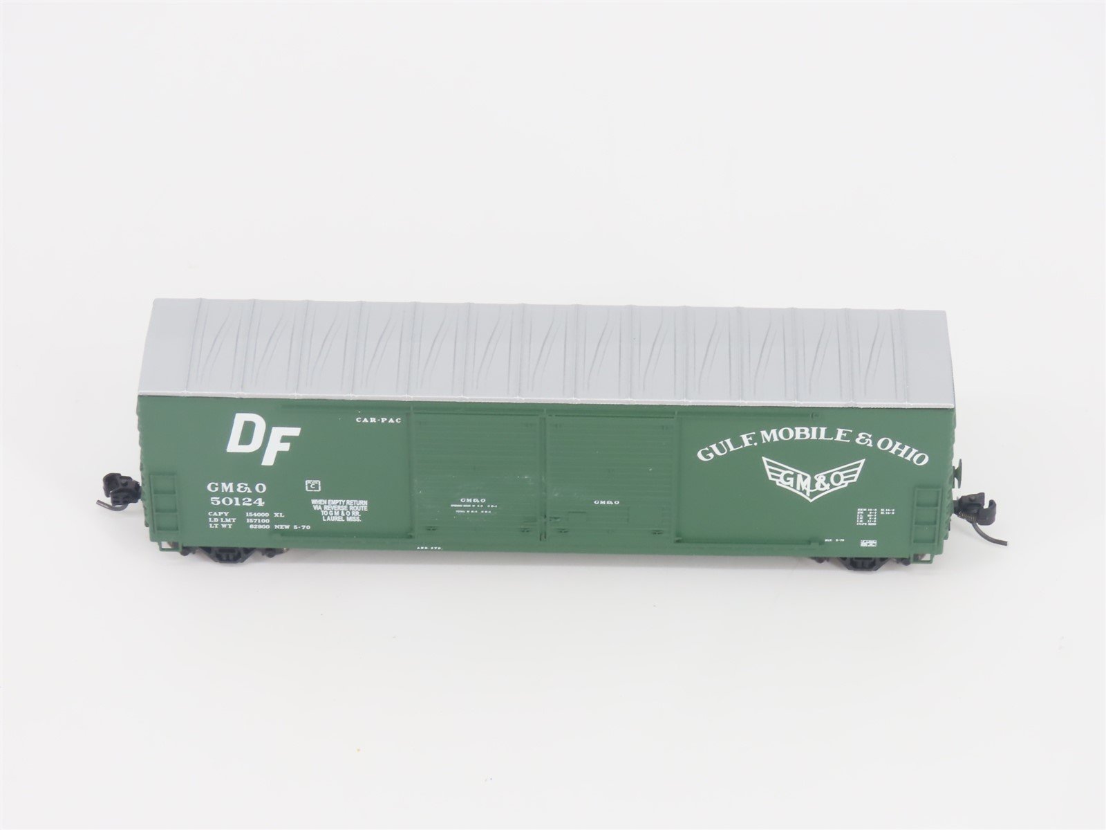 N Scale ExactRail EN-50805-3 GM&O Gulf Mobile & Ohio Double Door Box Car #50124