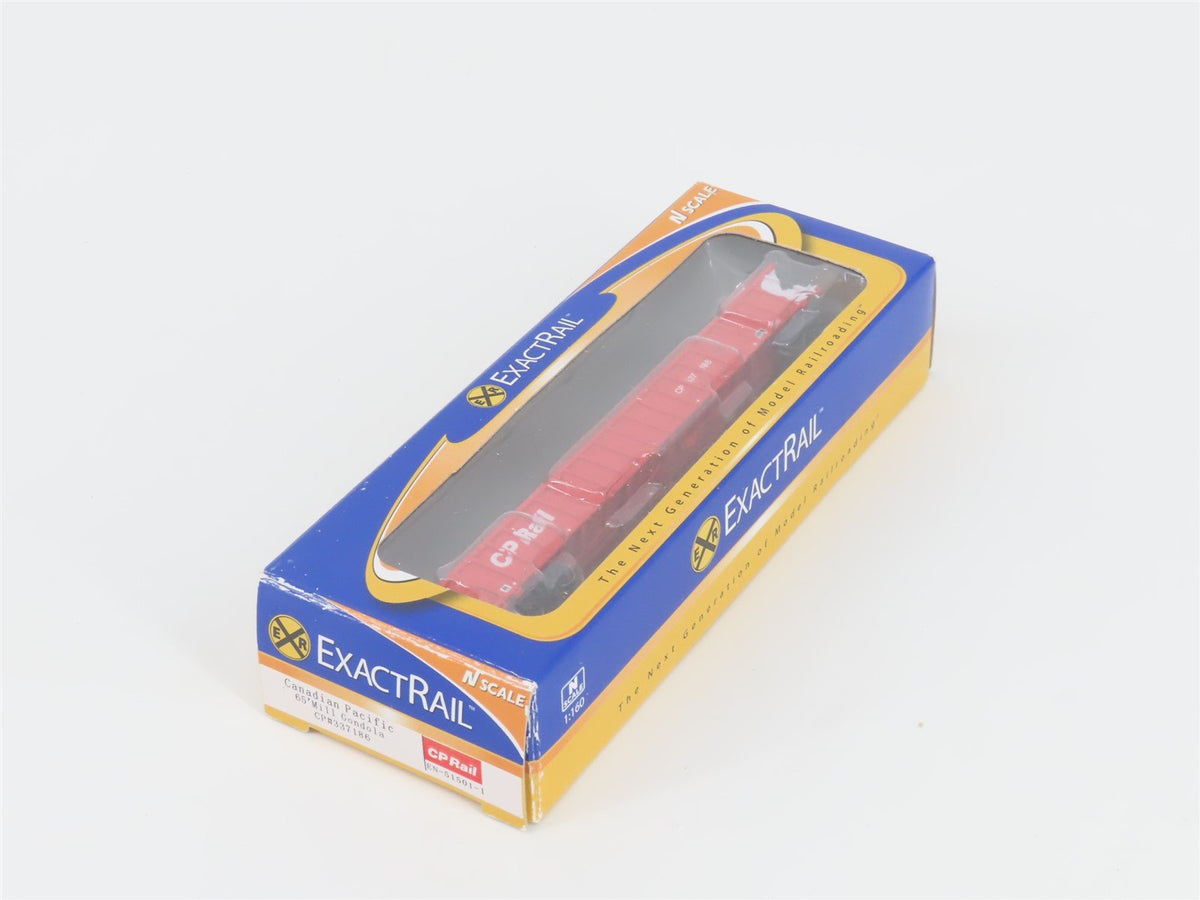 N Scale ExactRail EN-51501-1 CP Rail Canadian Pacific 65&#39; Mill Gondola #337186