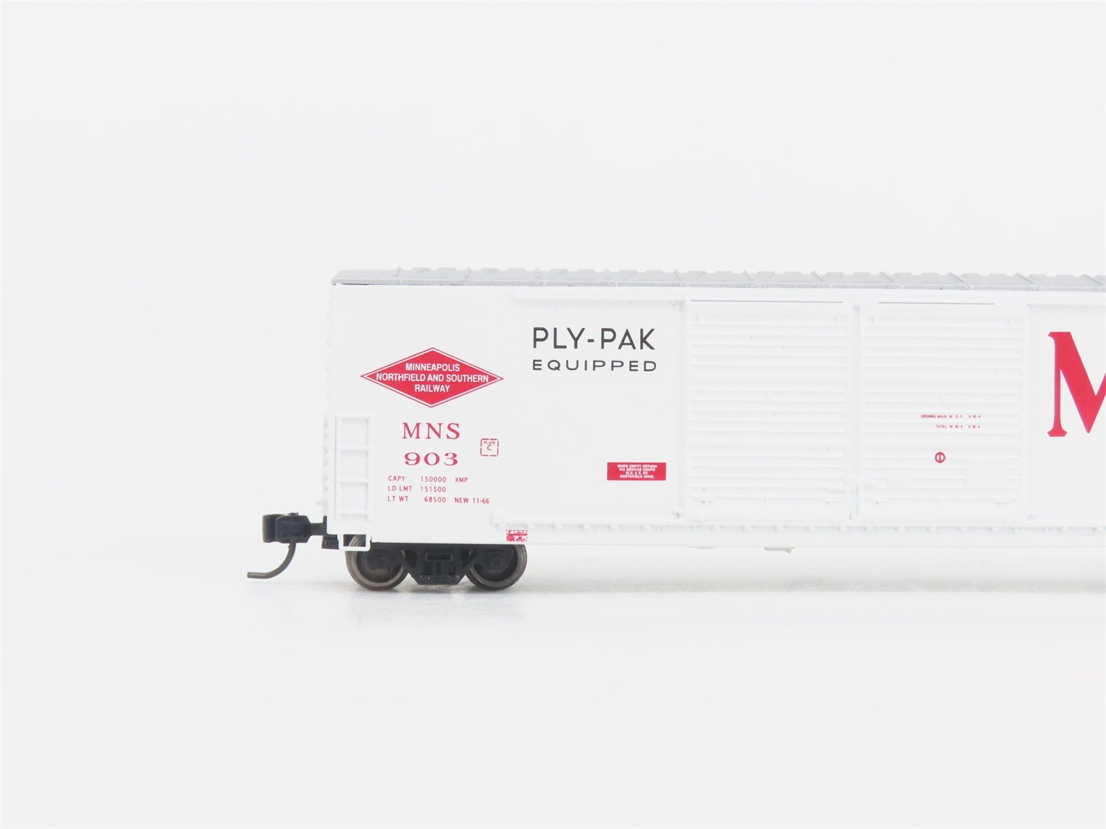 N Scale ExactRail EN-50808-2 MNS Minneapolis Northfield & Southern Box Car #903